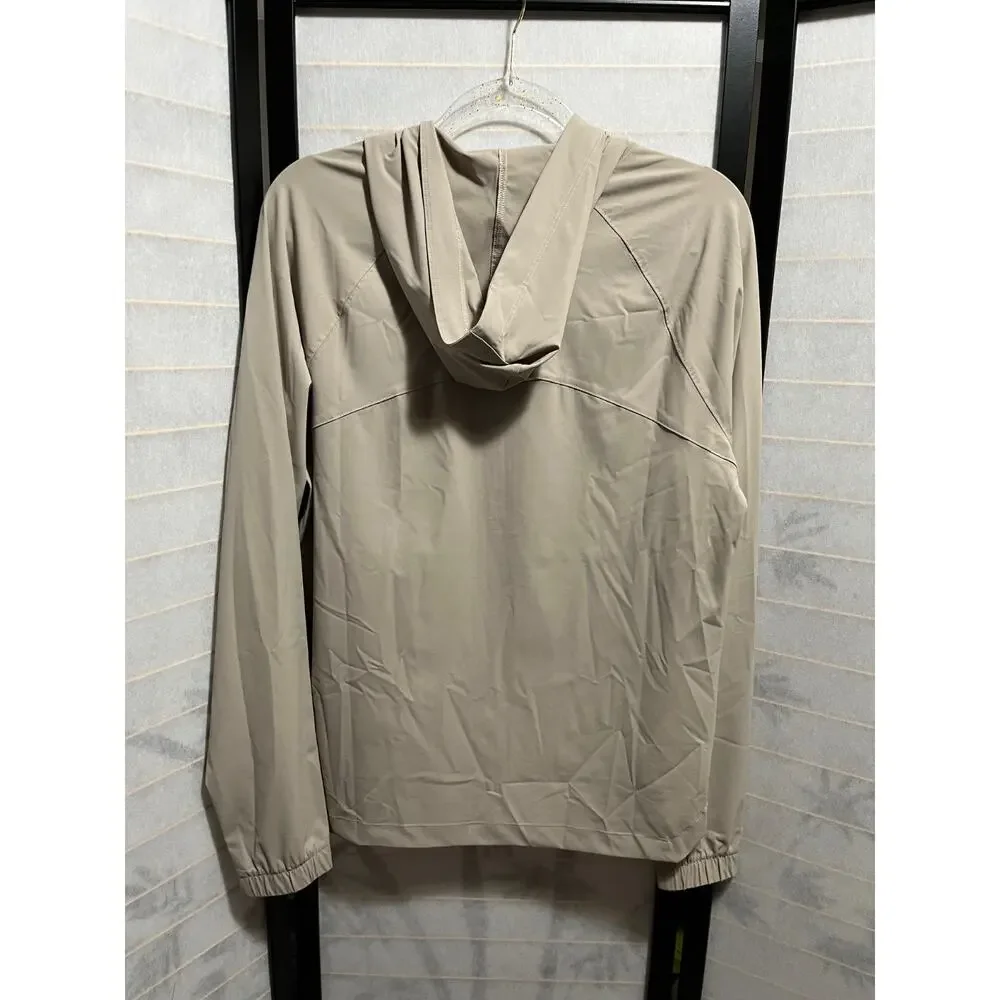 NWT Fabletics Men’s The One Jacket XS Brutalist Khaki Quick-Dry‎ Lightweight Zip